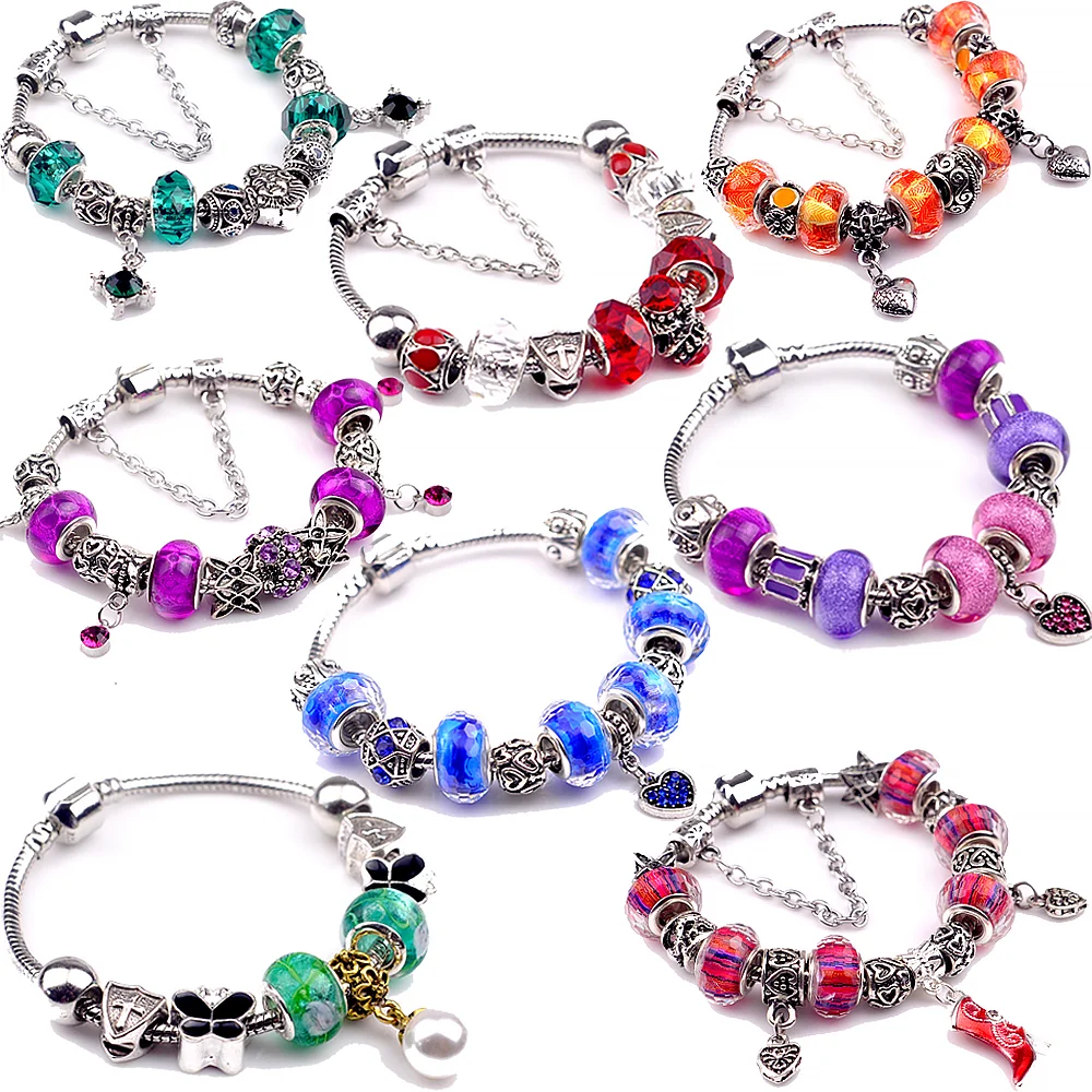Custom DIY Style Handmade Woman Silver Stacked Bead Bracelet with Inspirational Charms
Custom DIY Style Handmade Woman Silver Stacked Bead Bracelet with Inspirational Charms