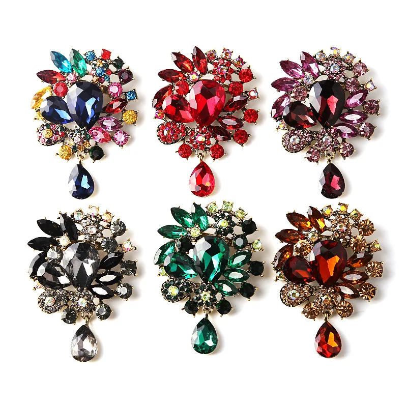 Rhinestone Korean Fashion Brooches Women Luxury Flower Collar Pins Clothes Accessories Wholesale Jewelry Brooches For Women
Rhinestone Korean Fashion Brooches Women Luxury Flower Collar Pins Clothes Accessories Wholesale Jewelry Brooches For Women