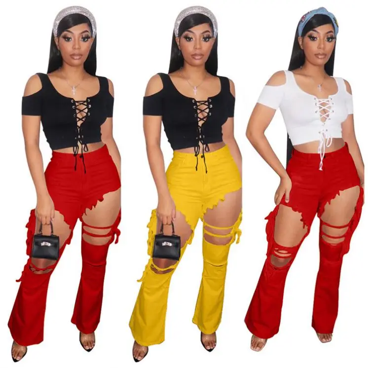 MD-20021952 New Arrivals Plus Size 2021 New Fashion Ripped Hollow Out Sexy Solid Color Women Denim Pants Lady Bottom Jeans
MD-20021952 New Arrivals Plus Size 2021 New Fashion Ripped Hollow Out Sexy Solid Color Women Denim Pants Lady Bottom Jeans