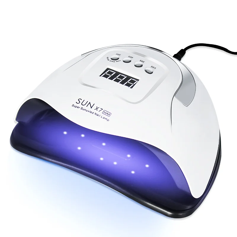 180W UV LED SUN NAIL LAMP 57PCS LEDS BEADS NAIL POLISH GEL GLUE FAST DRYING DRYER LAMP, White
180W UV LED SUN NAIL LAMP 57PCS LEDS BEADS NAIL POLISH GEL GLUE FAST DRYING DRYER LAMP, White