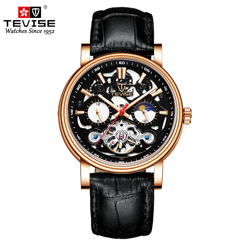 High-end Custom Brand Men's Stainless Steel Leather Watch Tourbillon Automatic Mechanical Wrist Watches Men, Optional
High-end Custom Brand Men's Stainless Steel Leather Watch Tourbillon Automatic Mechanical Wrist Watches Men, Optional