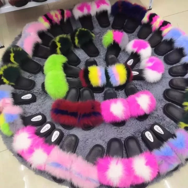F001 Wholesale Cheap New plus size 45 fur sandals for women and ladies real fox fur slippers outdoor flats fur slides for women
F001 Wholesale Cheap New plus size 45 fur sandals for women and ladies real fox fur slippers outdoor flats fur slides for women
