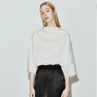 Formal shirts ladies plus size office long sleeve crew neck white silk shirts blouses for lady