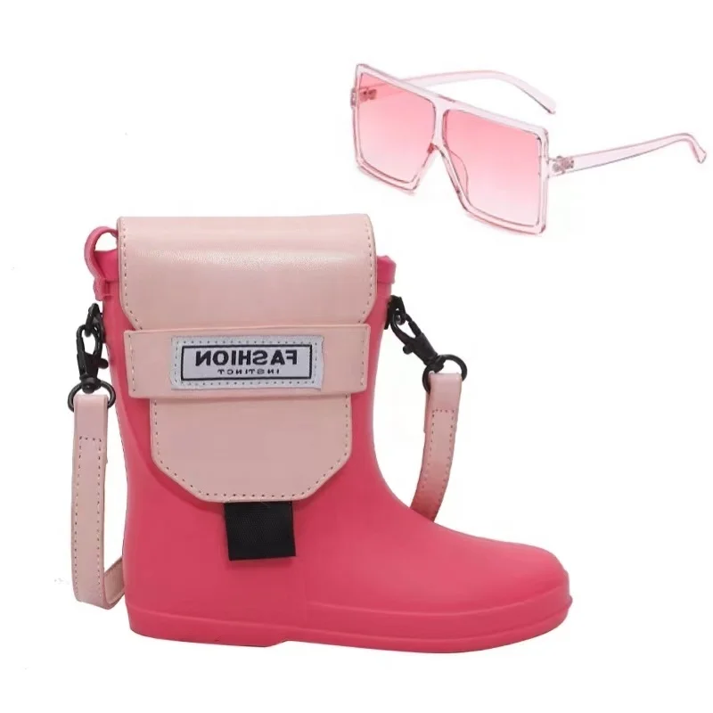 Kids girls cute jelly boots shoes shaped silicone coin purses diamond sunglasses glasses shades and purse handbag set 2021, Multi color
Kids girls cute jelly boots shoes shaped silicone coin purses diamond sunglasses glasses shades and purse handbag set 2021, Multi color
