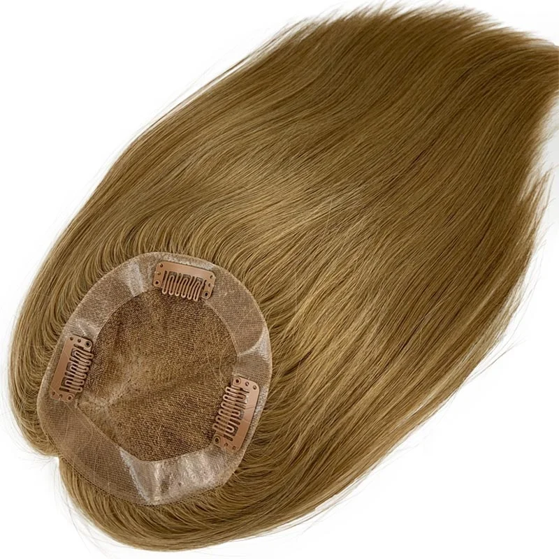 Natural Black Highlight Honey Brown Color Mono Lace Hair Toppers for Women Human Hair
Natural Black Highlight Honey Brown Color Mono Lace Hair Toppers for Women Human Hair