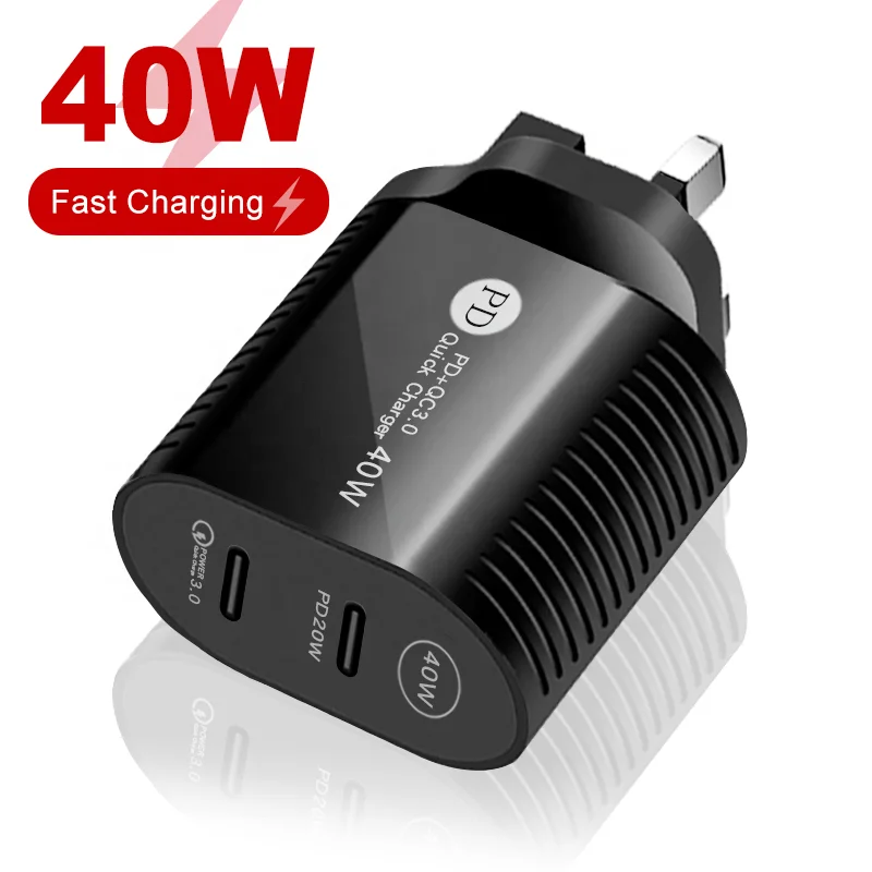 USLION Dual PD Charger 40W Quick Charge 3.0 USB Type C 20W Mobile Phone Fast Charger Wall Adapter for iPhone 13 12 11 Pro Max, Black/white
USLION Dual PD Charger 40W Quick Charge 3.0 USB Type C 20W Mobile Phone Fast Charger Wall Adapter for iPhone 13 12 11 Pro Max, Black/white