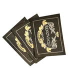 Wholesale Custom Famous Brand Name Logo Centerfold Machine Woven Damask Clothes Labels for Clothing