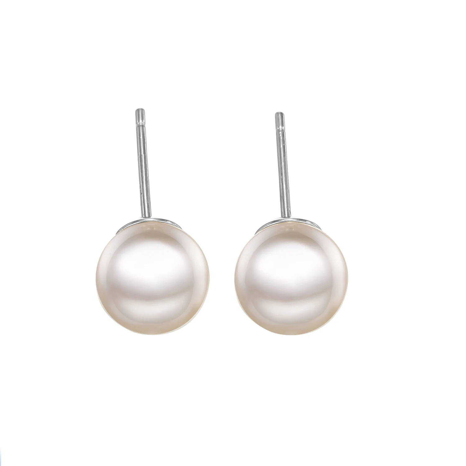 Vintage Jewelry Womens 8MM Simple Shining Bling Bling Stud 316L Stainless Steel Silver Color Pearl Stud Earrings
Vintage Jewelry Womens 8MM Simple Shining Bling Bling Stud 316L Stainless Steel Silver Color Pearl Stud Earrings