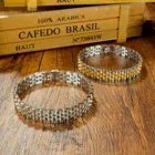 Silver Bangle 2021 Popular Custom Silver Cuff Hand Bangle 316L Stainless Steel Jewelry Men Engraved Chain Bracelet