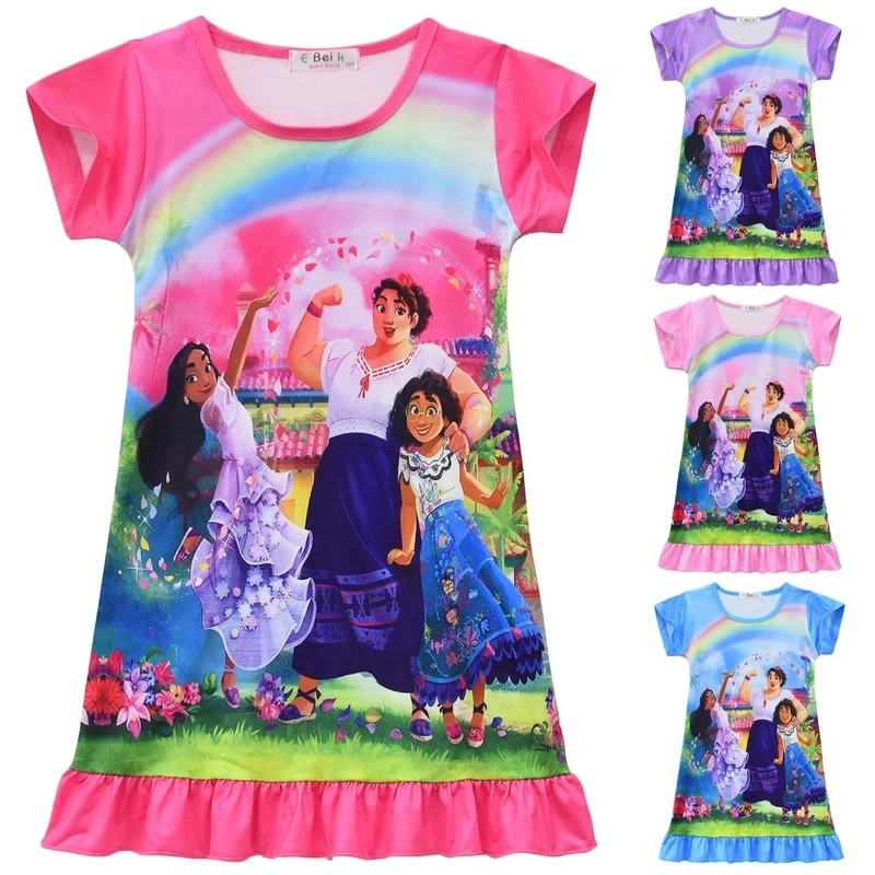 2022 Toddler Girls Encanto Dress Little Kids Cartoon Princess Dress Children Cartoon Short Sleeve Casual Clothing For 2-10 Years, As show
2022 Toddler Girls Encanto Dress Little Kids Cartoon Princess Dress Children Cartoon Short Sleeve Casual Clothing For 2-10 Years, As show