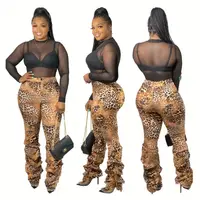 10504NA Newest Personality Leopard Printed Heaps 2020 Fashion Women Clothing Mid Waist Casual Pants
10504NA Newest Personality Leopard Printed Heaps 2020 Fashion Women Clothing Mid Waist Casual Pants