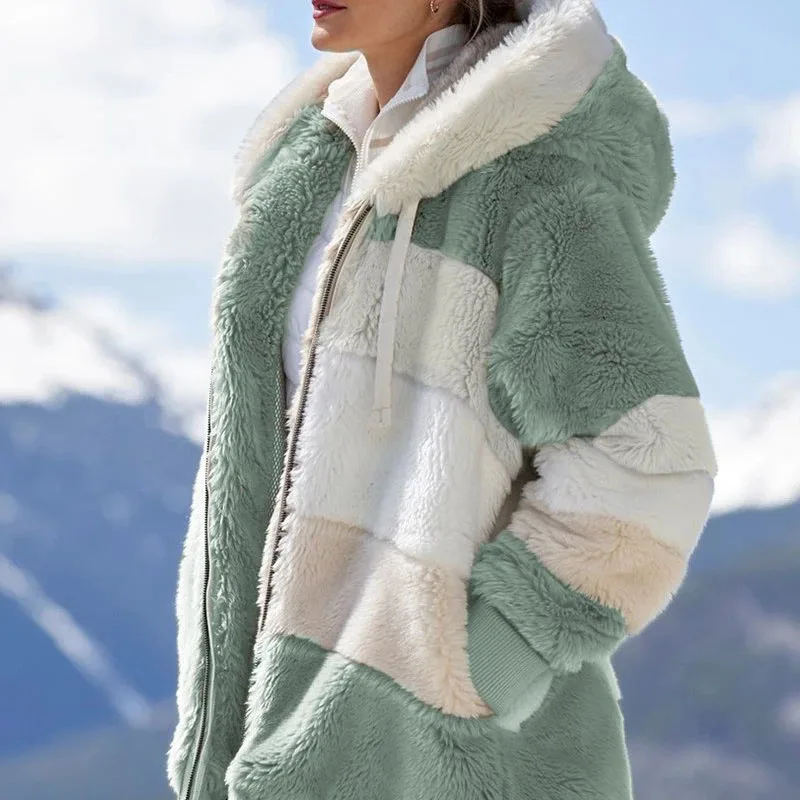 loose plush multi-color hooded jacket women autumn new women's Hoodie, Customized color
loose plush multi-color hooded jacket women autumn new women's Hoodie, Customized color