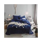 Decorative Warm Knitted Chenille Comforter Custom Bedding Set