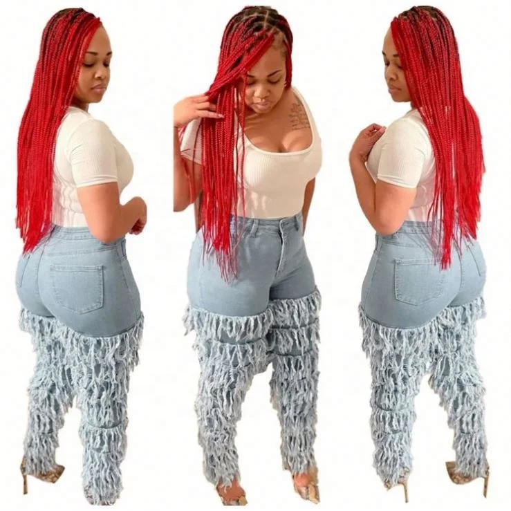 New Tredency Women Clothes 2021 Tassels Vaqueros Denim Trousers Jeans Pants Ladies
New Tredency Women Clothes 2021 Tassels Vaqueros Denim Trousers Jeans Pants Ladies