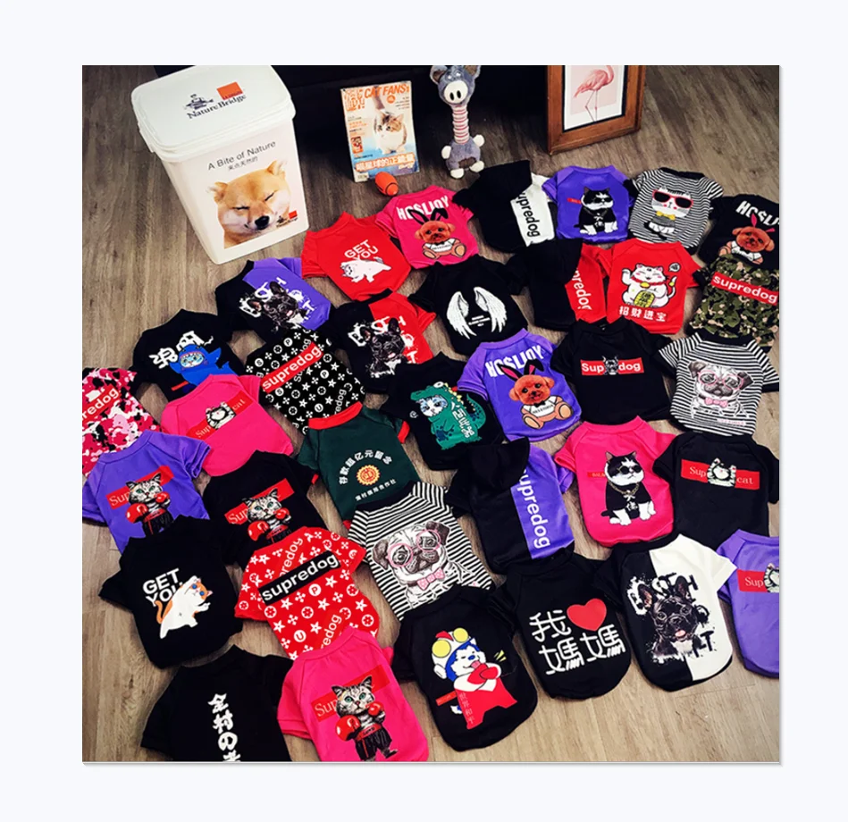 Pet Supplies Wholesale New Design Cute Cartoon High Quality Printed Cute Dog Clothes Sweater
Pet Supplies Wholesale New Design Cute Cartoon High Quality Printed Cute Dog Clothes Sweater