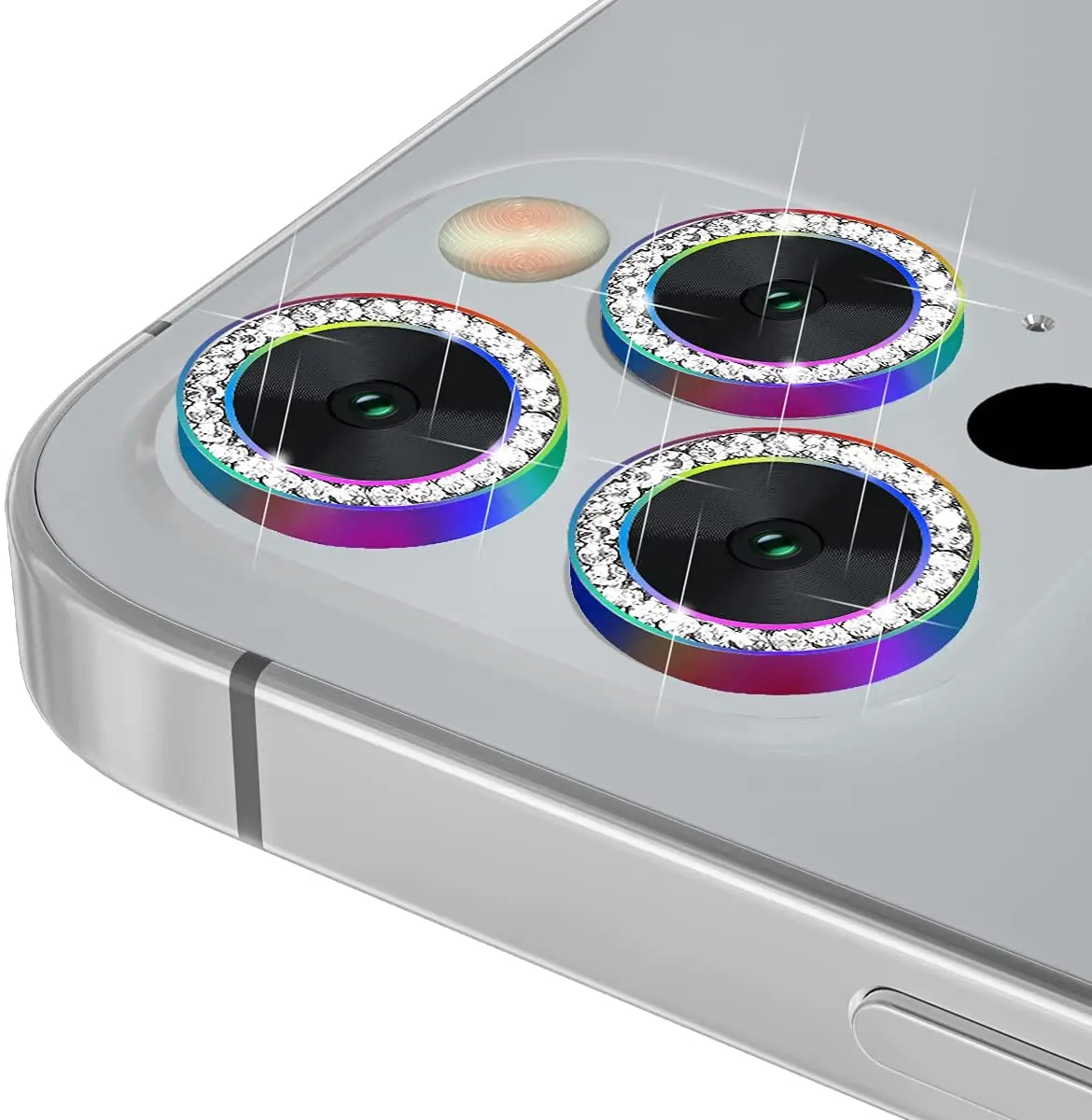Good Price Aluminum Alloy Bling Color Diamond Camera Lens Protector Compatible For iphone12 Pro Max, Gold/sliver/black/colorful
Good Price Aluminum Alloy Bling Color Diamond Camera Lens Protector Compatible For iphone12 Pro Max, Gold/sliver/black/colorful