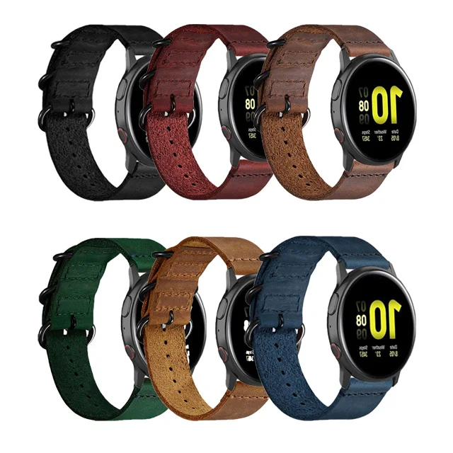 Military Style Nato Genuine Leather Watch Band 20mm 22mm Straps For Samsung Galaxy Active Womens' Men's Replacement Watch Belt
Military Style Nato Genuine Leather Watch Band 20mm 22mm Straps For Samsung Galaxy Active Womens' Men's Replacement Watch Belt