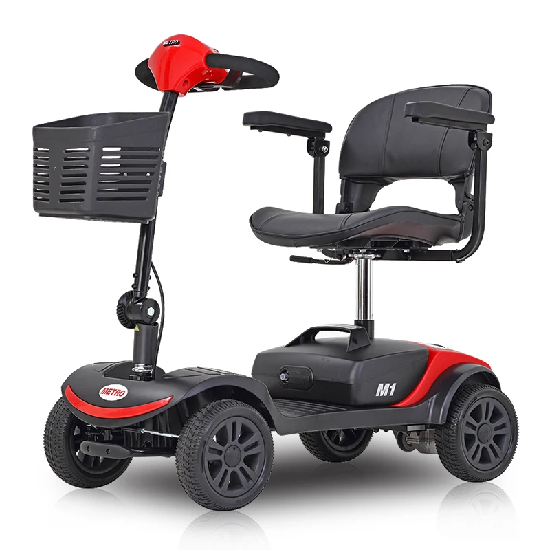 Rehabilitation Therapy Supplies Foldable Lightweight Travel Electric Mobility Handicapped Scooter, Red , blue, or customized
Rehabilitation Therapy Supplies Foldable Lightweight Travel Electric Mobility Handicapped Scooter, Red , blue, or customized