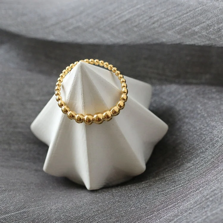 High Quality 18K PVD Gold Plated Beaded Rings Stainless Steel Rings 18K Gold Plated Jewelry Wholesale, Gold, rose gold, steel, black etc.
High Quality 18K PVD Gold Plated Beaded Rings Stainless Steel Rings 18K Gold Plated Jewelry Wholesale, Gold, rose gold, steel, black etc.