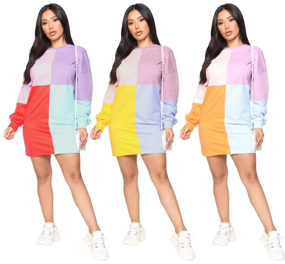 SM9053 Factory wholesale fashion long sleeve tiletogether color dress, Red\yellow\orange
SM9053 Factory wholesale fashion long sleeve tiletogether color dress, Red\yellow\orange