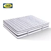 Queen size Euro top white hot selling Gel memory foam 5 zone pocket coil mattress with foam encasement for home