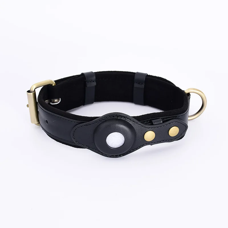 Wholesale Pet Accessories High Quality Genuine Leather GPS Tracker AirTag Dog Collar, Black/brown
Wholesale Pet Accessories High Quality Genuine Leather GPS Tracker AirTag Dog Collar, Black/brown