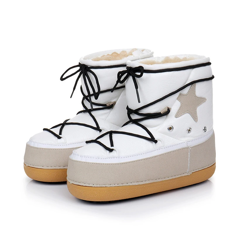 Women Trendy Warm Moon Boots Star Pattern Decorated Winter Snow Boots, As picture or custom
Women Trendy Warm Moon Boots Star Pattern Decorated Winter Snow Boots, As picture or custom