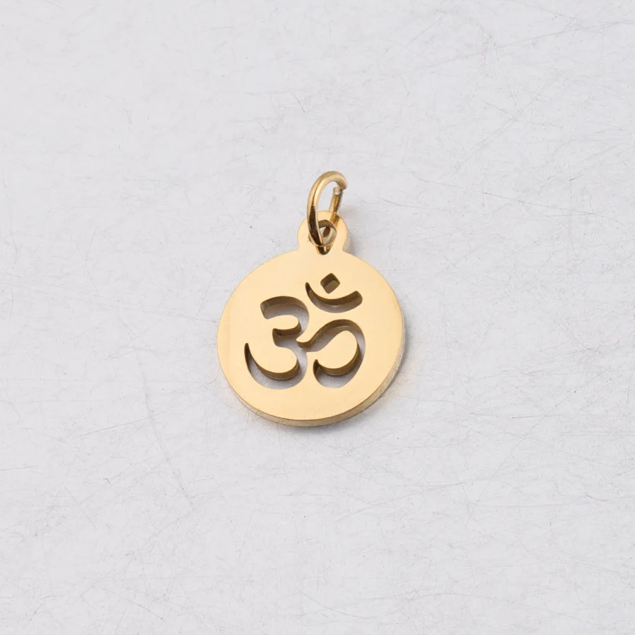 DIY Jewelry Mirror Polished Custom Stainless Steel Round Hollow Words OM Charms Pendant
DIY Jewelry Mirror Polished Custom Stainless Steel Round Hollow Words OM Charms Pendant