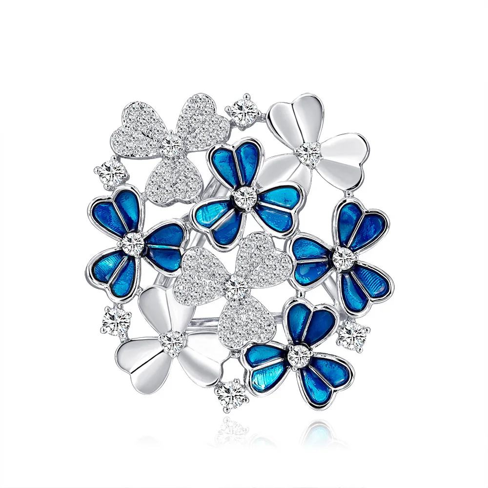 Metal Copper Alloy Zircon Enamelled 3 Rings Tricyclic Blue Flower Jewelry Women Scarf Shawl Buckle Clip Brooch Rings For Scarf
Metal Copper Alloy Zircon Enamelled 3 Rings Tricyclic Blue Flower Jewelry Women Scarf Shawl Buckle Clip Brooch Rings For Scarf