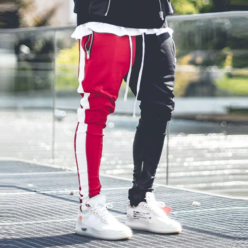2021 European and American new men's color matching stitching casual zipper pocket zipper men's casual trousers, Shown
2021 European and American new men's color matching stitching casual zipper pocket zipper men's casual trousers, Shown