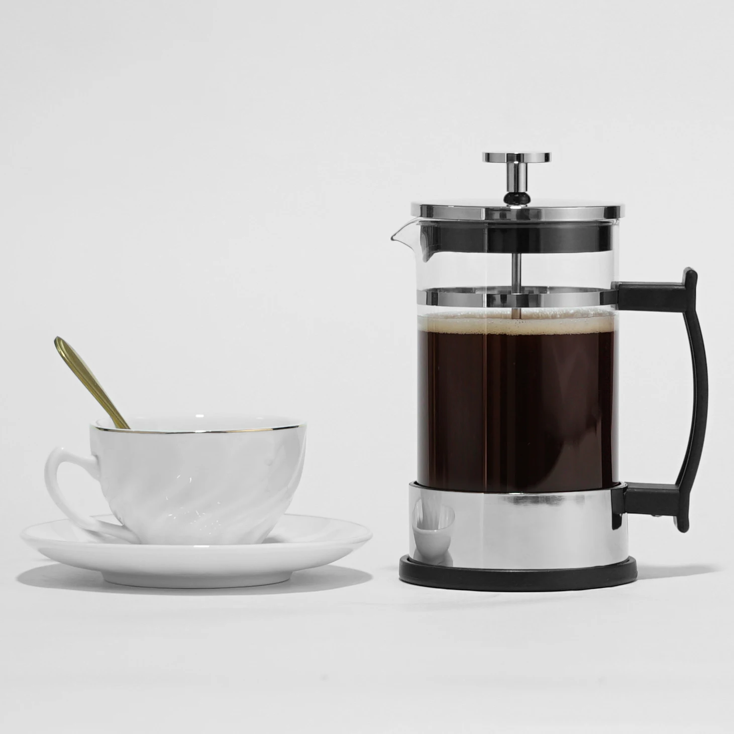 American Hot Selling Stainless Steel Cafetiere Hand Camping Coffee Pressing Tool French Press Coffee Maker
American Hot Selling Stainless Steel Cafetiere Hand Camping Coffee Pressing Tool French Press Coffee Maker