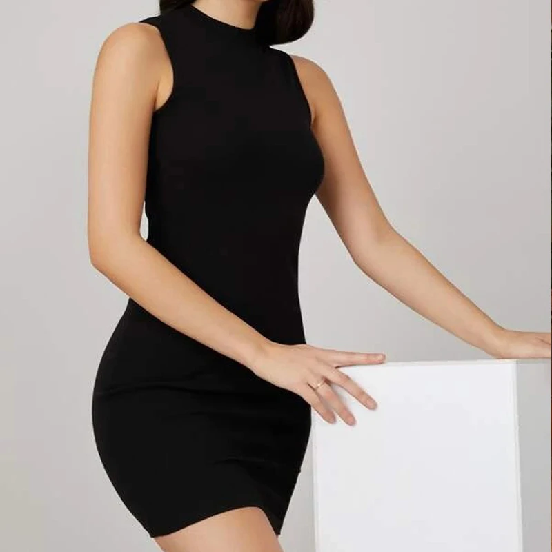 Custom Wholesale Women Summer Trendy Dresses 100% Cotton BASICS Mock Neck Bodycon Midi Dress, Customized avaiable
Custom Wholesale Women Summer Trendy Dresses 100% Cotton BASICS Mock Neck Bodycon Midi Dress, Customized avaiable