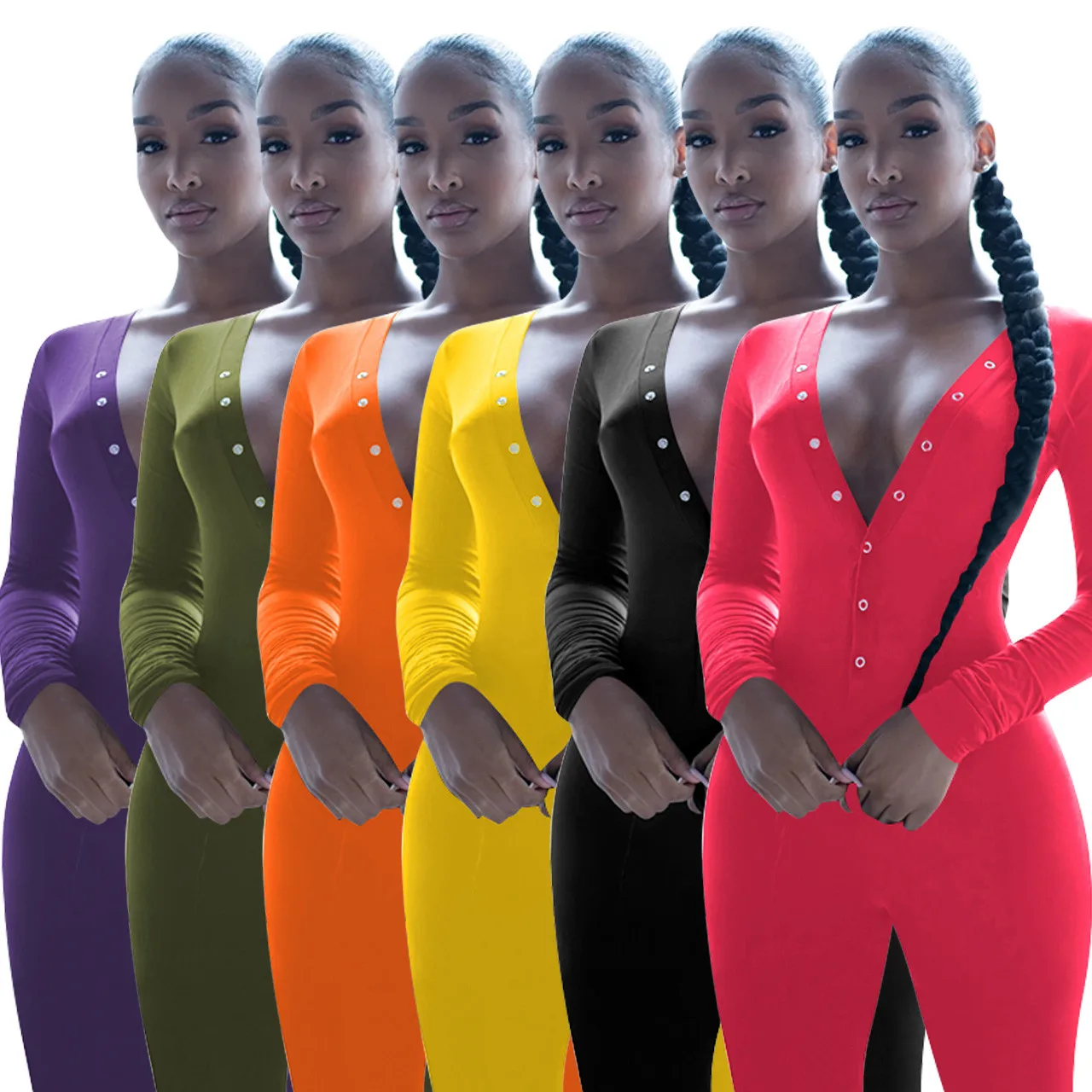 Foma Q759 2020 trendy autumn womens fall clothing wear sleepwear and sexy cut out wholesale jumpsuits bodysuit, As pics
Foma Q759 2020 trendy autumn womens fall clothing wear sleepwear and sexy cut out wholesale jumpsuits bodysuit, As pics