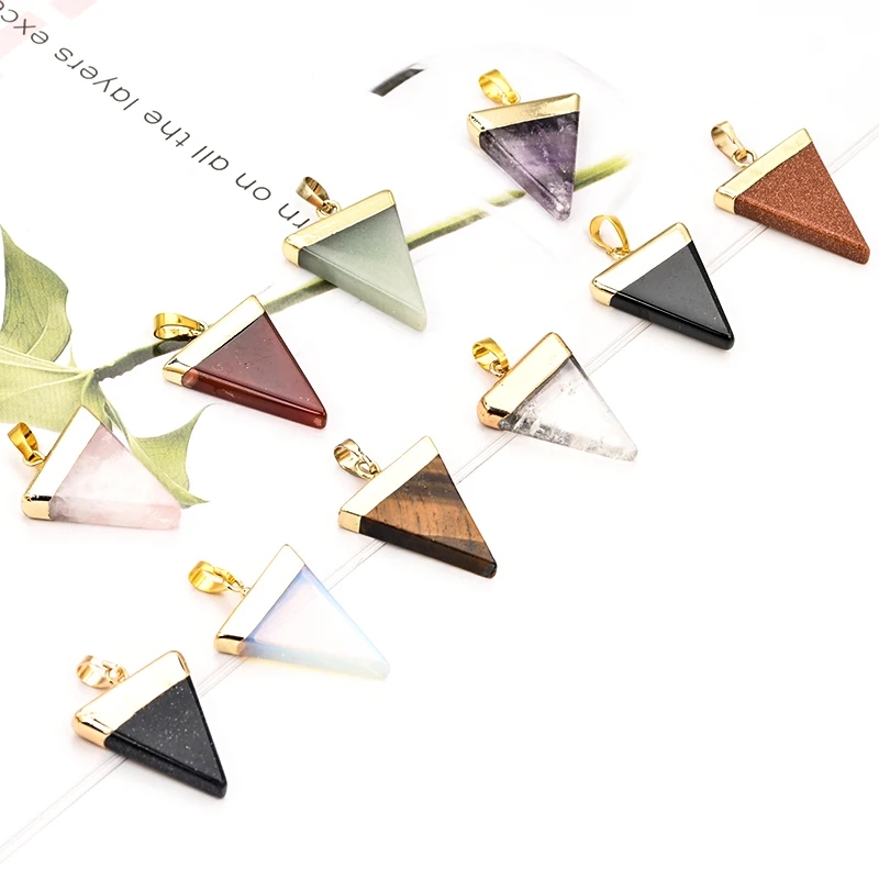 Best Seller Gemstone Metal Triangle Pendant Nice Shaped High Quality Pendant Gemstone 
Best Seller Gemstone Metal Triangle Pendant Nice Shaped High Quality Pendant Gemstone