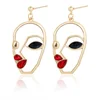 2020 new fashion Christmas gift face mask gold plated crystal hoop women diamond earrings jewelry