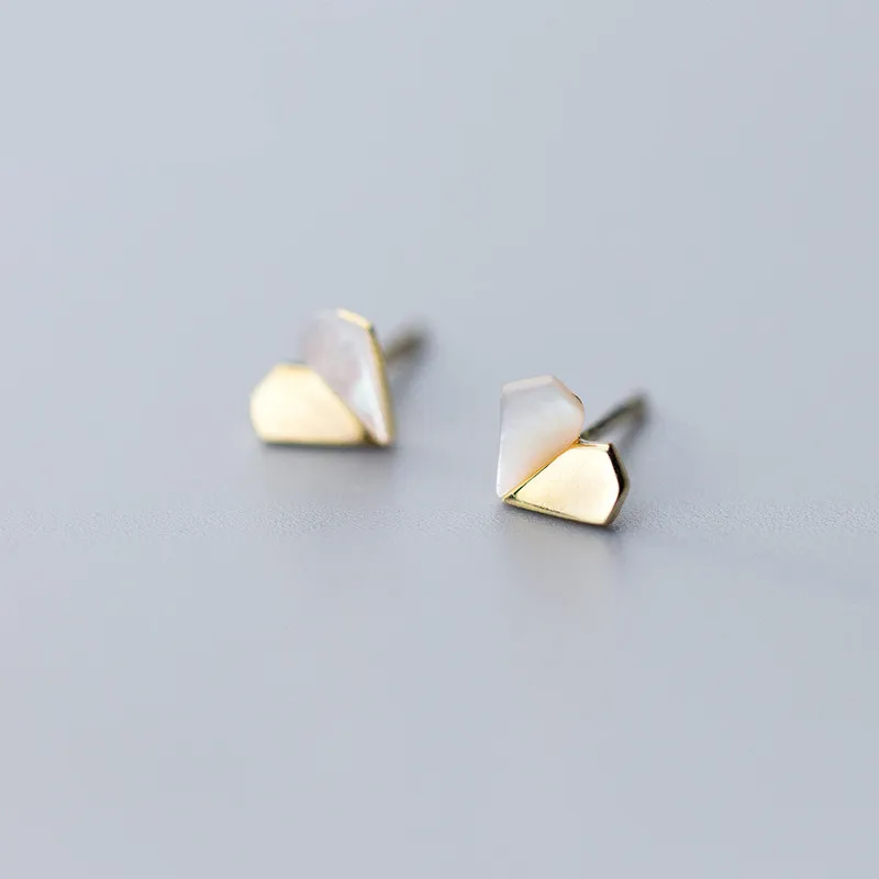Valentine's Day Cute 925 Sterling Steel Heart Stud Earrings Gold Plated Irregular Shell Heart Earring For Women, As picture
Valentine's Day Cute 925 Sterling Steel Heart Stud Earrings Gold Plated Irregular Shell Heart Earring For Women, As picture