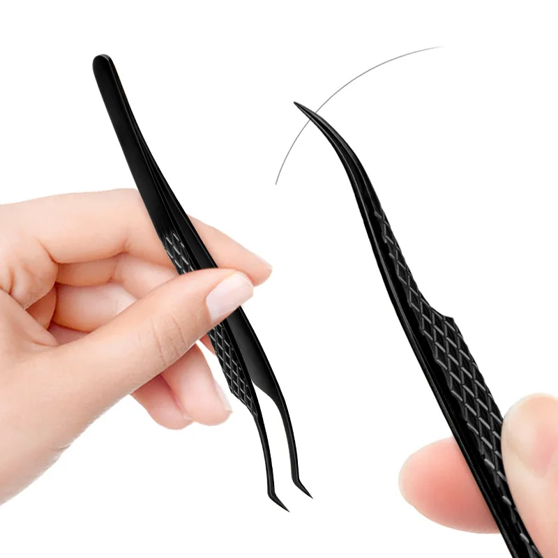 Professional stainless steel black lash tweezers 90 degree isolation tweezers for eyelash extension volume eyelash tweezers
Professional stainless steel black lash tweezers 90 degree isolation tweezers for eyelash extension volume eyelash tweezers