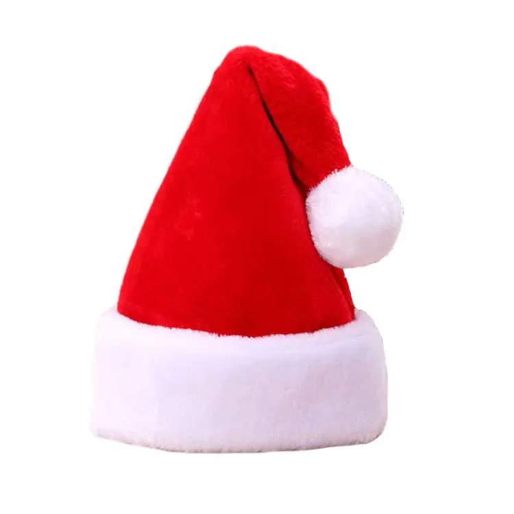 wholesale red fabric christmas hat party gift christmas