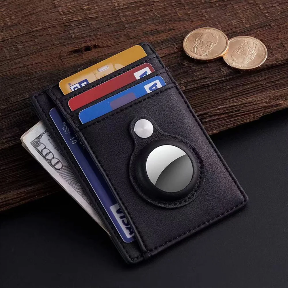 High Quality Slim Minimalist Leather For AirTag Wallet Card Protective Case Shockproof Anti Scratch Fall Cover, Black and brown
High Quality Slim Minimalist Leather For AirTag Wallet Card Protective Case Shockproof Anti Scratch Fall Cover, Black and brown