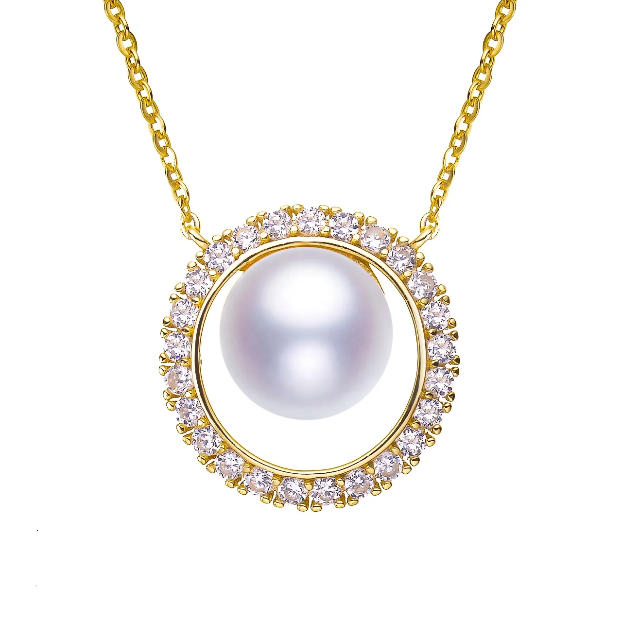 S925 Sterling Silver Natural White Pearl Pendant Necklace Custom High Quality SIngle Round
S925 Sterling Silver Natural White Pearl Pendant Necklace Custom High Quality SIngle Round