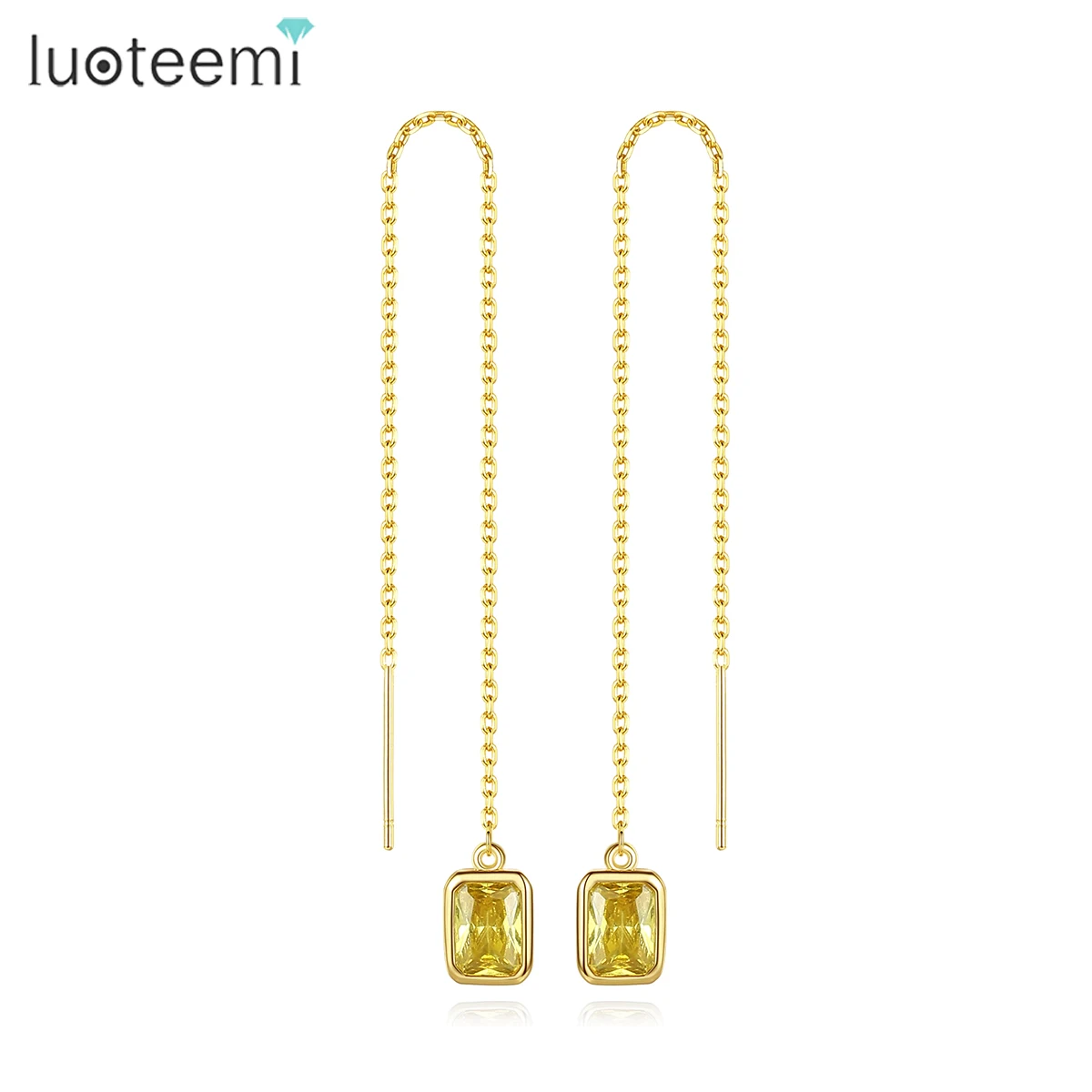 LOUTEEMI Topaz Crystal Earring Fashion Long Wire Women Formal Instance Gold Plated Earrings Party Wholesale
LOUTEEMI Topaz Crystal Earring Fashion Long Wire Women Formal Instance Gold Plated Earrings Party Wholesale