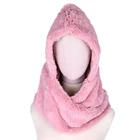 Witch Scarf Black Warm Scarf Wholesale Black Witch Winter Fur Hooded Scarf For Women Warm