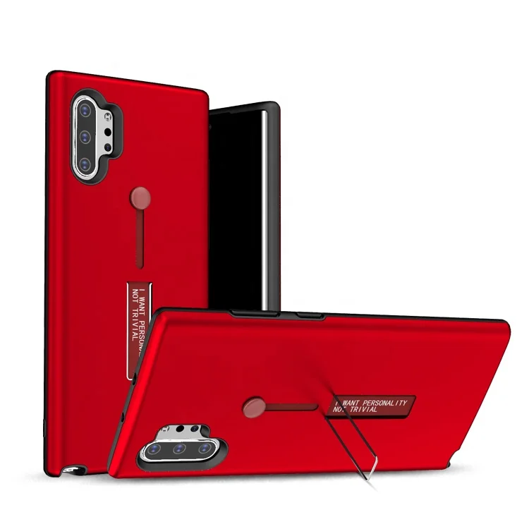 TPU PC invisible retractable support finger loop holder kickstand 2 in 1 phone case for samsung galaxy note 10+, Multi-color, can be customized
TPU PC invisible retractable support finger loop holder kickstand 2 in 1 phone case for samsung galaxy note 10+, Multi-color, can be customized