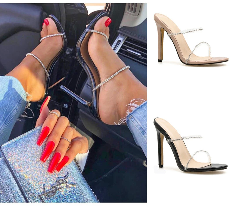 Ladies High Quality Sexy Shoe Open-Toed High Heel Sandal Thin High Heels Pointed Women Pumps, Black, pink
Ladies High Quality Sexy Shoe Open-Toed High Heel Sandal Thin High Heels Pointed Women Pumps, Black, pink