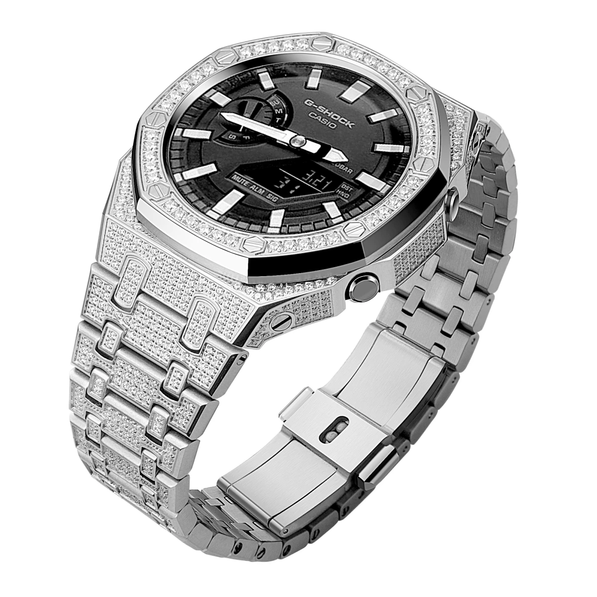 

New arrival Wholesale Casio Gshock Ga2100 Oem Metal Modification Mod Kit Luxury Stainless Steel Watch Case For G Shock
