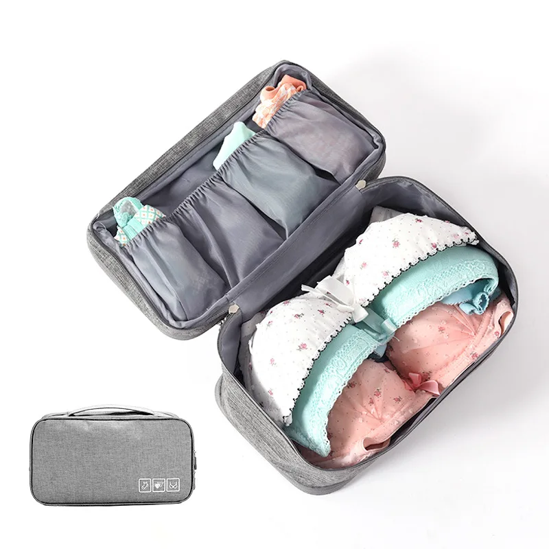 

Waterproof Oxford Fabric Clothes Storage Bag Organizer Bra Underwear Travel Bag for Travelling, Picture