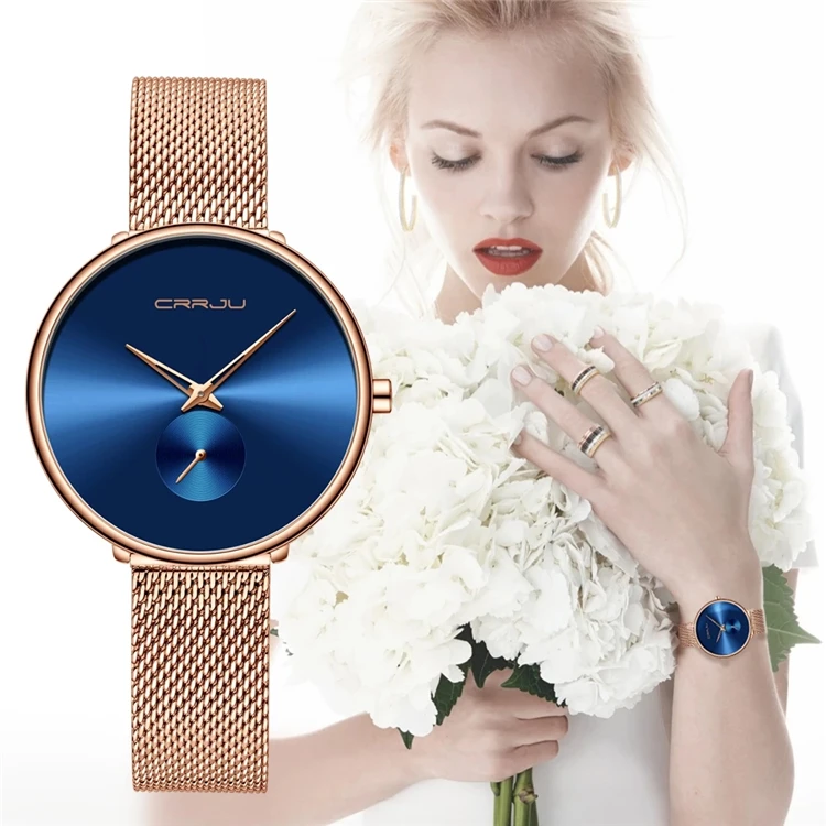 Fashion Women Watch Luxury CRRJU 2165 Casual Simple Ladies Daily Dress Mesh Wristwatch Waterproof Quartz Female Clock
Fashion Women Watch Luxury CRRJU 2165 Casual Simple Ladies Daily Dress Mesh Wristwatch Waterproof Quartz Female Clock