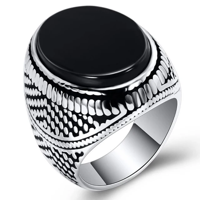 Fashion stainless steel ring with black gemstone retro men's all-match 304 titanium steel jewelry ring, factory direct sales
Fashion stainless steel ring with black gemstone retro men's all-match 304 titanium steel jewelry ring, factory direct sales