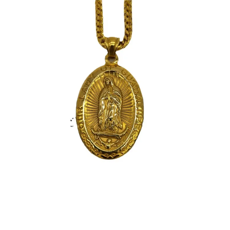 Virgin Mary stainless steel metal cold wind innovative design necklace for men and women wholesale
Virgin Mary stainless steel metal cold wind innovative design necklace for men and women wholesale