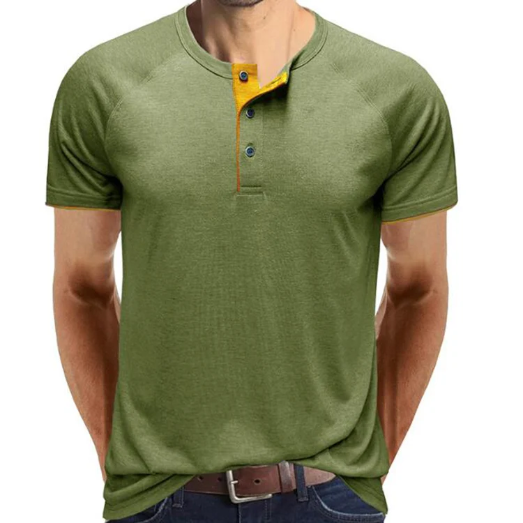 Fashion T Shirt For Men Summer Short Sleeve Henley Collar Solid Tee Tops Mens Casual Slim Fit Daily Wear Tshirts Men Clothing
Fashion T Shirt For Men Summer Short Sleeve Henley Collar Solid Tee Tops Mens Casual Slim Fit Daily Wear Tshirts Men Clothing
